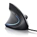 Produktbild Vertikale Ergonomic Optical USB Maus für left-hander | Ergonomisches Design – Vorbeugung gegen Maus Arm-/Tennis Arm (RSI Syndrom) – besonders armschonend | 5 Tasten