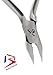 BeautyTrack® - Toenail Cutters clippers for ingrown toenails - Professional Heavy Duty Surgical Grade Stainless Steel Toe-nail Clipper Cutter For Thick and Ingrown Nails for Chiropodists, Podiatrists and Personal Use- Flame Point (5.25 inches)- Cut Design- Double Spring- Mirror Finish