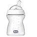 Chicco Natural Feeling PP Feeding Bottle Silicone Teat 250ml Angled End Medium STREAM 2 Months +
