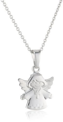 Xaana Damen-Anhnger Engel mit Kreuz matt-glanz incl. Kette 42-45 cm 925 Sterling Silber rhodiniert AMZ0223