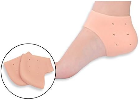 OTTOCASA Silicone Gel Shock Absorption Heel Sleeves/Silicone Soft Gel Toe Straighteners aligner/Detox Foot Pad (Silicone Gel Shock Absorption Heel Sleeves)