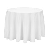✔ Funcional mantel -- Este mantel blanco es perfecto para decoración del hogar, bodas, hoteles, fiesta en su jardín y otros eventos especiales. Ideal para el mantel de noche vieja y reyes.