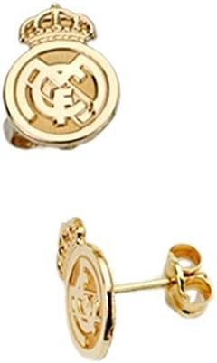 Earrings gold 9 K Real Madrid Smooth