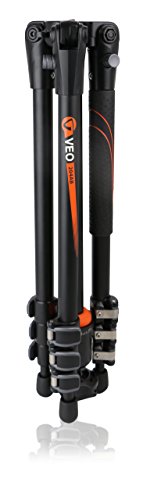 Vanguard VEO 204AB - Trípode de viaje de aluminio (rótula de bola TBH-45), color negro