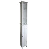 Tall White Shaker Style Bathroom Cabinet (Free standing) (Kitchen &amp; Home)