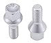 Produktbild 20 Radschrauben Kegelbund 60 grad M12x1,5 x 23 25 26 28 29 30 33 35 38 40 43 45 48 50 55 60 Silber & Schwarz Radbolzen ALUFELGEN, Farbe: Silber, Größe: 33 mm