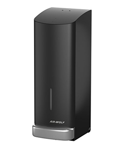 Preisvergleich Produktbild AIR-WOLF Seifenspender, 1200ml, Edelstahl mattschwarz beschichtet, Serie Alpha