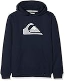 Taschen: Kängurutasche Quiksilver Jungen Big Logo Kapuzenpullover, Blau (Navy Blazer BYJ0), 8 Jahre (Herstellergröße: XS/8)