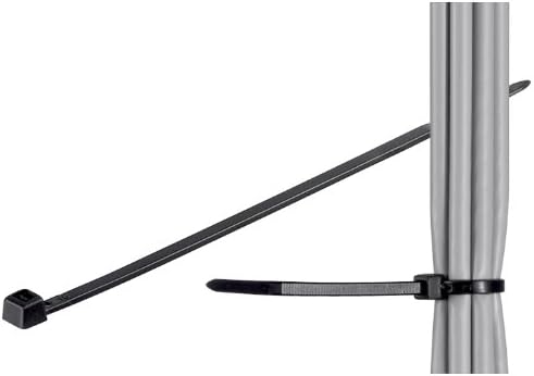 Fixpoint Cable tie,weather resistant nylon,black, length 150 mm width 3,5 mm KB 150 3.5 B black UV (100 pcs.)