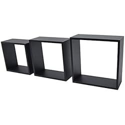 DURAline 1195852 White Label Triple Cube 12mm 30x30x12 cm Noir, Bois, 30 x 12 x 30 cm