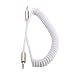 Produktbild asiproper 3,5 mm Stecker zu M Aux Einziehbares Sound Stereo-Audio Daten Kabel MP3 weiß