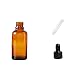 Homgaty 30ml Empty Glass Essence Oil Bottle With Glass Eye Dropper suitable for Aromatherapy Eye Ear Dropper