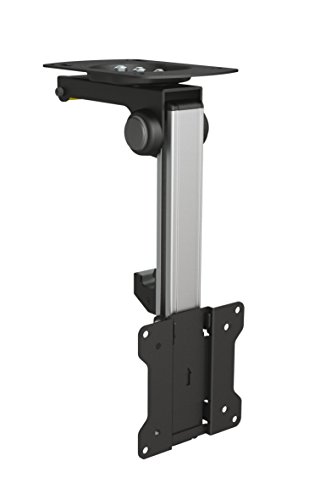 Preisvergleich Produktbild Dynamic-Wave TV Deckenhalterung Unterbauhalterung neigbar schwenkbar höhenverstellbar für Dachschrägen, Wohnmobile, Wohnwagen, Küchen verschiedene Modelle und Farben, Farbe:schwarz;UB-Variationen:UB-150