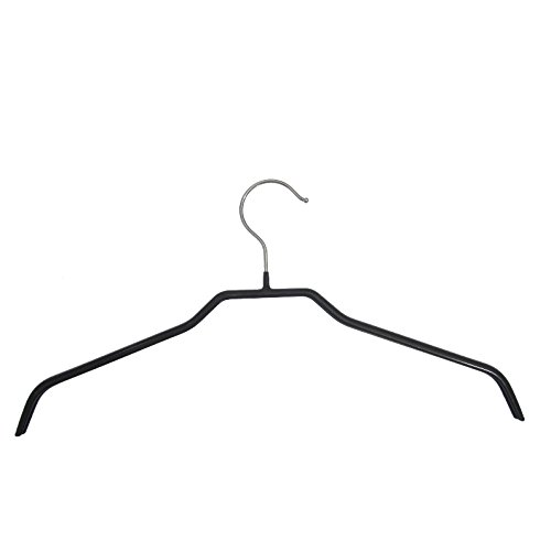 Kleiderbügel aus Metall schwarz beschichtet 10 Stk. 12 mm, 41 cm - 2