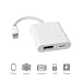 Produktbild Lightning auf USB Camera Adapter, Lightning auf USB 3.0 Buchse OTG Adapter Kabel mit Laden Interface für iPhone/iPad, Keine App benötigt (unterstützt IOS 11)