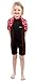 Patterned Lycra Arm Baby Toddler Wetsuit (XL, Black-Red)