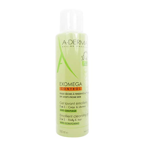 A-DERMA EXOMEGA GEL DETERGENTE CORPO E CAPELLI 500 ML ADULTI E BAMBINI DERMATITE ATOPICA