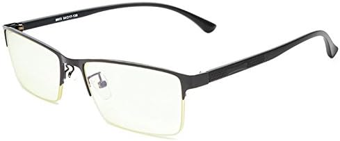 GRAFIT Optical Anti-Blu-rays Computer Mobile Gamer Glasses for Men Business Semi-rimless Frames Eyewear