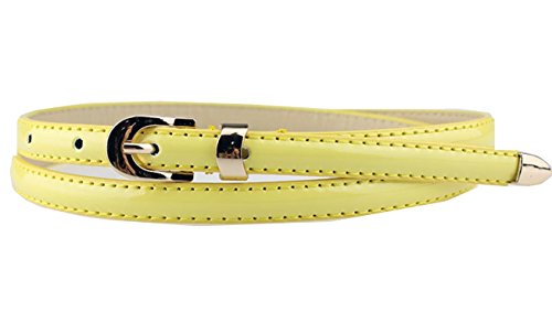 Sucre Belts® Ladies Women Fashion Skinny Thin PU Leather Waist Belt