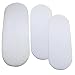 BabyPrem Baby Moses Bassinet Quilted Mattress & 2 Fitted Sheets 77 x 38cm WHITE