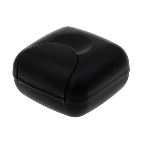 MagiDeal Reisen Camping Zu Hause Seifendose Seifenbox Dusche Badezimmer Seifenschale – Schwarz - 5