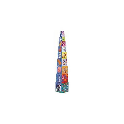 Djeco - DJ08503 - Jeu de construction - 10 Cubes Rigolos
