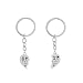Produktbild Dosige Schlüsselhalter Schlüsselanhänger Schlüsselring Edelstahl Schlüsselbund Beschriftung Best Friend Forever Schlüsselkette Key Ring für Beutel-Kette Auto-Anhänger 1.5*2.9CM