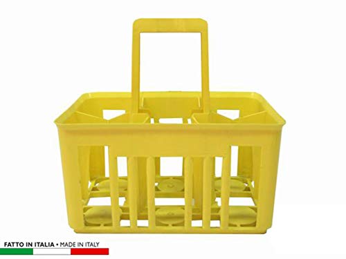 CESTELLO PORTABOTTIGLIE DA 6 POSTI PER BOTTIGLIE MAX 1,5 LT IMPILABILE 1 PEZZO