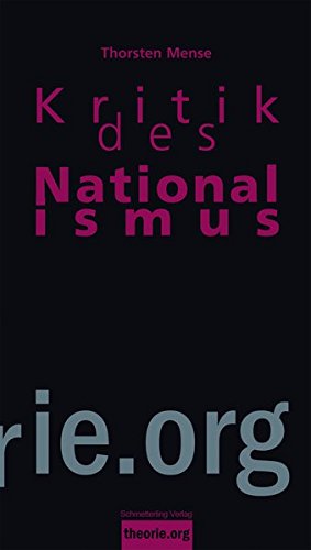 Book's Cover ofKritik des Nationalismus Theorieorg