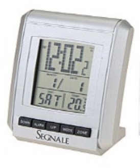 Preisvergleich Produktbild Funkuhr + Alarm + Kalender + Temperaturanzeige