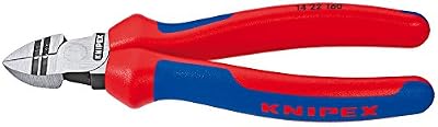 KNIPEX 14 22 160 Pince à dénuder coupante de côté noire atramentisée avec gaines bi-matière 160 mm