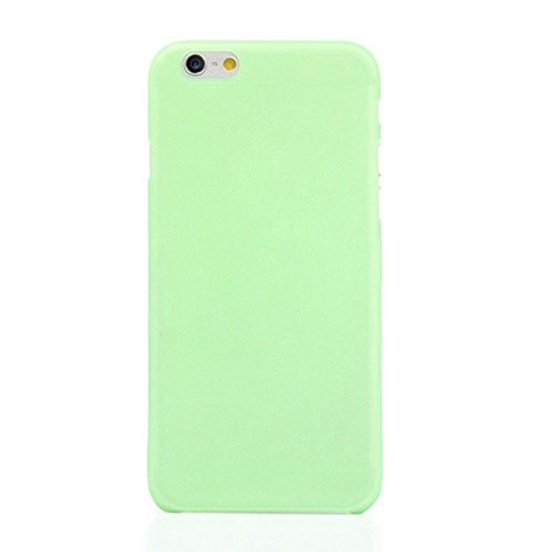 iPhone 6 Funda de movil - SODIAL R 3 piezas iPhone 6 0 3MM Ultra fino delgado Mate Duro Corteza Claro Funda Cubierta Verde