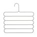 Produktbild Eizur 5 Schicht Kunststoff Hosen Kleiderbügel Hose Zweiräder Aufhänger Multi Handtücher Kleiderbügel Aufhänger-Halter Wäscheständer Halter Krawatte Gürtel Tie Schal Handtücher Racks Non-Slip Aufhänger Speicher Organisator 33.5cm * 34cm--Weiß