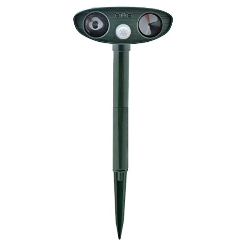 Cozyswan Solar Tiervertreiber Wasserdichte Ultraschall Abwehr Hundeschreck Katzenschreck Marderschreck