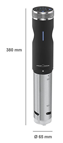 Profi Cook PC-SV 1126 Sous Vide Stick, Edelstahl, LED-Multifunktionsdisplay, Timer-Funktion, 800 W - 5