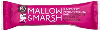 Raspberry Marshmallow Bar Coated in 70% Dark Chocolate (Case of 12)