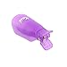 Cooling Plastic Acrylic Nail Art Soak Off Clip Cap UV Gel Polish Remover Wrap Purple Pack of 10