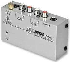 Impressive-Power BEHRINGER - PP400 - ULTRA COMPACT PHONO PREAMP - Pack of 1 --