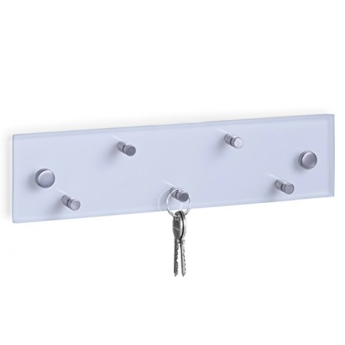 Glas Schlüsselboard mit Edelstahl Schlüsselbrett