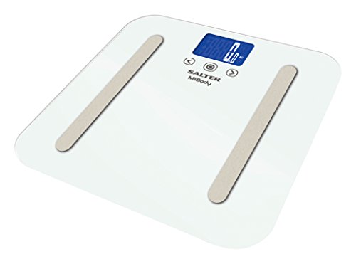 Price comparison product image Salter MiBody Bluetooth Digital Analyser Bathroom Scales,  Measure Weight,  Body Fat,  Water,  Muscle Mass,  BMI,  Connect to Your Smartphone,  Chart Progress with App,  4 User Memory