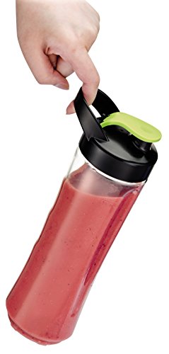 Krups KB203D Standmixer Smoothie to Go Perfect Mix 2000, 0.6 L, 300 W, edelstahl gebürstet / schwarz - 5