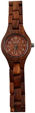 BS ® Women 's Fashion Lightweight Wooden Wristwatches with Luxury Ebony Wood Quartz Movement A Best Gift