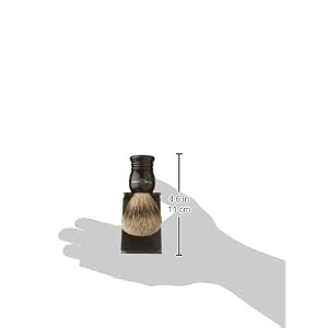 Edwin Jagger Super Badger Shaving Brush with Drip Stand - Medium, Imitation Ebony - Image 7