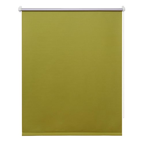 Fenster Verdunkelungsrollo grün: 110×150 (Gesamtbreite X Höhe in cm) / Thermorollo Klemmfix Rollo Montage ohne Bohren inkl. Montagezubehör / weitere Größen: 40 / 50 / 60 / 70 / 80 / 90 / 100 / 110 x 150 oder 210 cm - 2