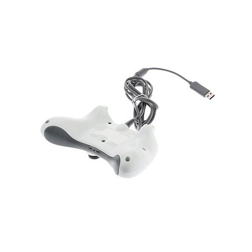 OSTENT Wired USB Controlador Gamepad Joystick Joypad Compatible para Microsoft Xbox 360 Consola Windows PC Ordenador Port  til Computadora Videojuegos Color Blanco