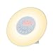 Produktbild CAODANDE Wake Up Light Wecker Sonnenaufgang/Sonnenuntergang Simulation Digitaluhr Mit FM Radio 7 Farben Licht Sounds Funktion Touch Control Wecker