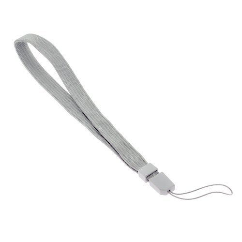 Preisvergleich Produktbild Graue Trageschlaufe Handgelenk Band Trageschlaufe Trageriemen fuer Nintendo Wii Remote Control