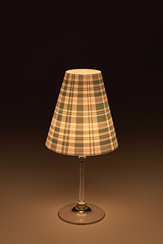 Candle Lights / Lampenschirme für Weingläser / Deko-Lampenschirme / Lampe / Teelicht / Lampshades / Lampenschirm-Set „Melissa“ Tischdeko, 3-teilig - 3