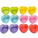 Produktbild 12er Herz Silikon Muffinform Muffin Form Kuchen Cup Cake Pudding Gelee Lila, Gelb, Grün, Pink, Blau, Rot