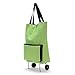 Produktbild Mouchao Große verdickte Leinwand leichte Faltbare Einkaufswagen Rad Tasche grün
